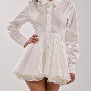 FLASH SALE: Akira THE IT GIRL POPLIN MINI DRESS